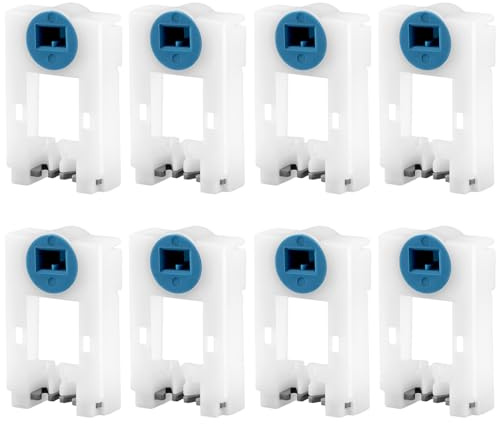 QWORK Tilt Window Spiral Balance Pivot Lock Shoe, 8 Pack Glass Filled PA Material, Tilt Window Accessories - 2x1.23x0.54in