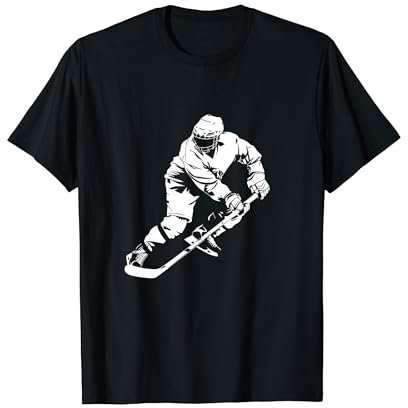 Eishockeyspieler Zeichnung Eishockeymannschaft Eishockeyhelm T-Shirt