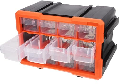 Angoily Aufbewahrungsbox Für Elektronische Bauteile Kunststoff Organizer Mit Mehreren Fächern Und Transparentem Deckel Zur Flexiblen Sortierung Von Kleinteilen Und Schrauben Im