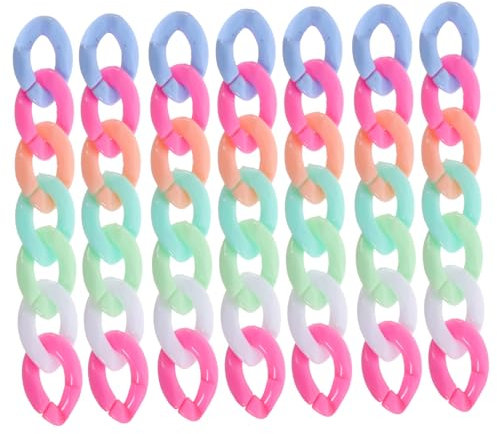 SEWOART 800stücke Acryl-verbindungsringe Offene Ringe Schnellverbinder Für Diy-schmuck Taschenketten Brillenketten