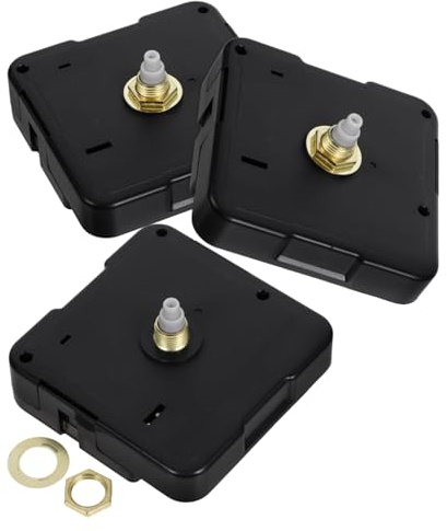 jojofuny 3st Tyst Quartz Klockmekanism Urverk För Reparation Batteridriven Klockmotor Med Enkel Installation Och Modern Design För Hemmet