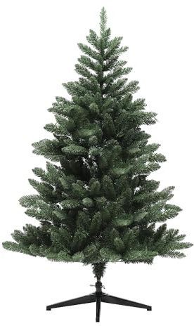 HOMCOM Künstlicher Weihnachtsbaum 180 cm, Breiter künstlich Tannenbaum mit 565 Spitzen Christbaum mit faltbar Stahlfuß Weihnachtsdeko inkl. Metallständer für drinnen