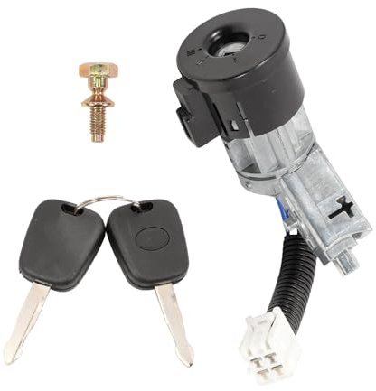 Anlseiod tändningslås set med 2 nycklar kompatibel med Peu-geot 107 C1 1.4 HDI T0*y0*ta Aygo tändströmbrytare cylinderlås N0501412 N0502200