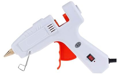 Pistolet à colle thermofusible pour bricolage, pistolet à colle thermofusible 80 W, avec bâton de colle 11 x 200 mm, mini pistolets à colle chaude industriels pour bricolage, outil de réparation