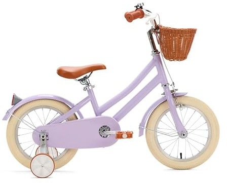 Generation Hip Kinderfahrrad 14 Zoll - Lila - Fahrrad mit Stützrädern für Kinder von 3 bis 5 Jahren
