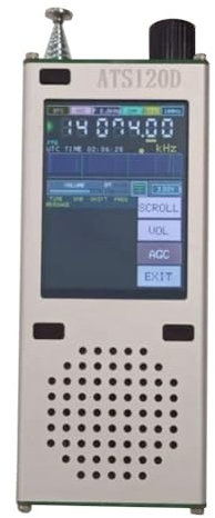 Junterone ATS120D SI4732+ESP32+Bluetooth+2.4 Pulgadas LCD TáCtil FM,Am,LSB,Receptor de Radio de Banda de AviacióN USB Radio Decodificada Digital