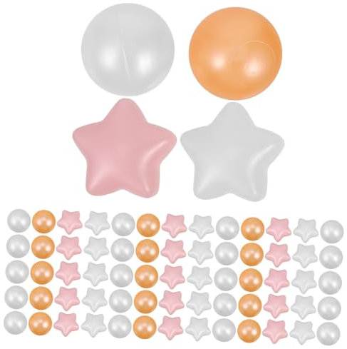 OFFIGAM Bolas Oceánicas para Niños Pequeños 100 Piezas Bolas De Plástico Eva Multicolor Resistentes a Aplastamiento Ideales para Juegos Infantiles Áreas De Juego Interiores y Exteriores