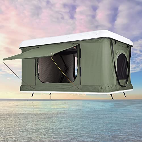 Hartschalen-Dachzelt, wasserdichtes Fahrzeugmarkise für Outdoor-Camping mit Leiter, SUV-LKW-Zubehör