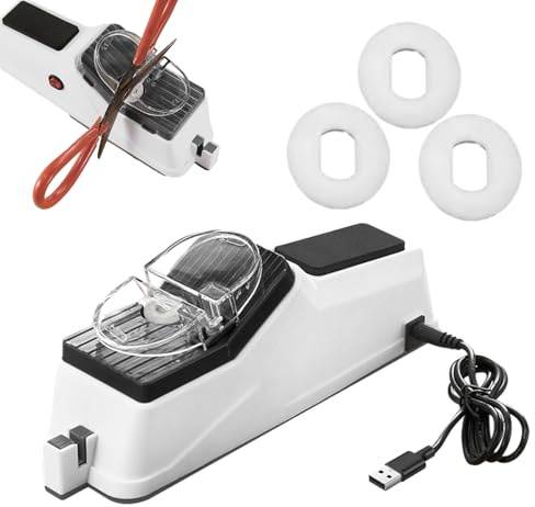 USB Affilacoltelli Elettrici Affilacoltelli, Professionali Ricaricabili Strumento For Affilare, Utensili Da Cucina Per Affilare E Lucidare Rapidamente In 5 Secondi, Con Copertura Protettiva