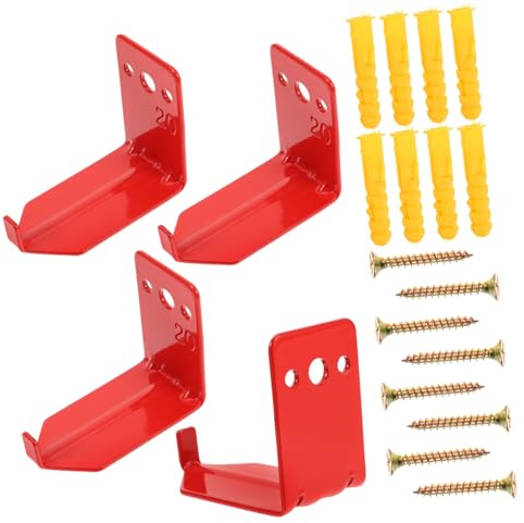 VALICLUD 4piezas Soporte De Extintor De Incendios Soporte De Pared Ganchos Metálicos Para Extintor Para Uso Hogares Oficinas o Comercios