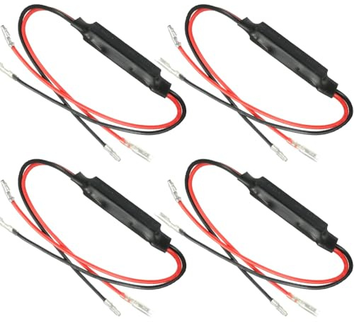Gebildet 4 STÜCKE 12 V Motorrad Blinker Anzeige Widerstand Motorrad Widerstand 10W10Ω Adapter Flash Fix Fehler LED für Motorrad Motorrad (Y-066)