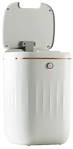 Asyduey Cubo de Basura Inteligente de 20 L, AutomáTico, Resistente Al Agua, EléCtrico, Cocina, BañO, Inodoro, Sensor AutomáTico, Cubo de Basura, Color