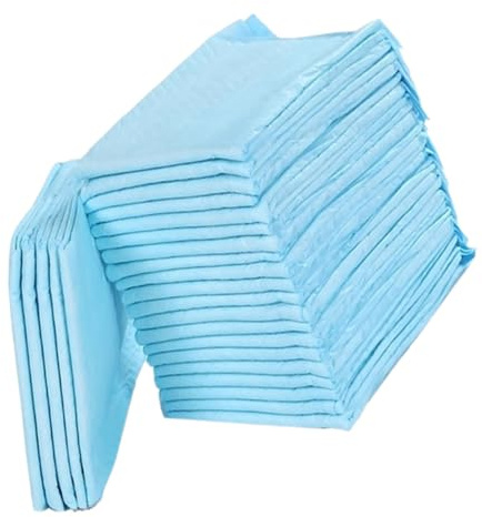 MOBUTOFU Einweg Wickelunterlagen Saugfähige aus Vliesstoff und Zellstoff Absorbierend 100 Stück Vielseitig Einsetzbar für Erwachsene und Babys für Reisen und Zuhause