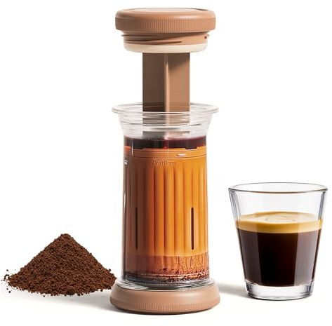 DriftBrew D1 All-in-one Coffee Press, a French-press-style travel coffee maker, Extra Small Portable Coffee Maker.