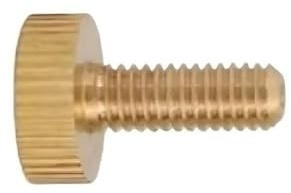 Schrauben 2 Stück M5/M6 Rändelschrauben mit Flachkopf, Präzisions-Handschraubschrauben aus Messing for mechanische Montage(M5X10mm)