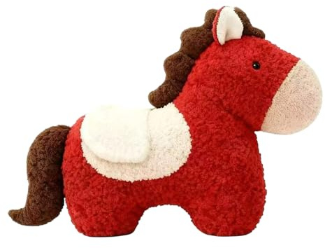 Générique Plush Horse, Cute and Soft Figures | Horses Plush Toys | for Adults Family Collectors Deco Room Birthday New Year Imaginative Toy Ages