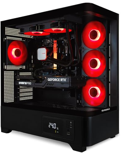 Greed® MKM - PC gaming – AMD Ryzen 5 7500F + Nvidia Geforce RTX 5070Ti 16GB – Desktop/Computer de fisso 4K & ray tracing - 5,0 GHz - 32GB DDR5 RAM - 1TB SSD + Wi-Fi & Windows 11 Pro