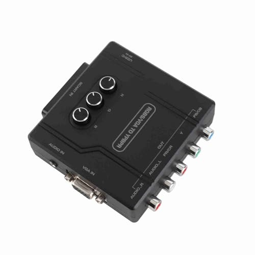 Conmutador de Componentes RGBS VGA SCART a YPBPR para Consolas Clásicas para MD 3,5x3,7x1,4 Pulgadas Material ABS