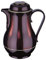 ROTPUNKT Isolierkanne 830 Christa 1,2 l | Zweifunktions-Drehverschluss | BPA-frei - gesundes Trinken | Made in Germany | Warm + Kalthaltung | Glaseinsatz | Black Cherry