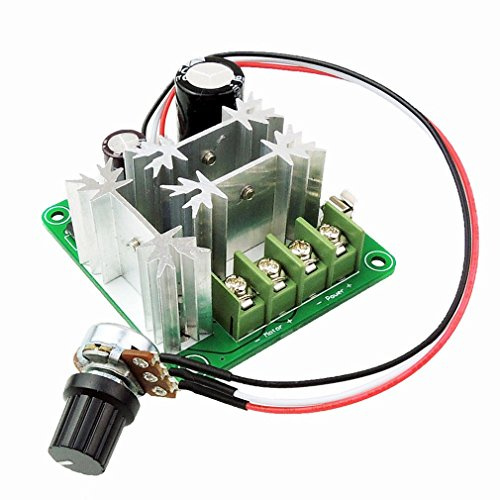 YUNIQUE GREEN-CLEAN-POWER - Motordrehzahlregler DC 6-90V 15A | PWM Steuerung 13KHz | Für Ventilatoren, Pumpen, Industriemotoren | Geeignet für Hobby und Industrie, 64x59mm, 77g