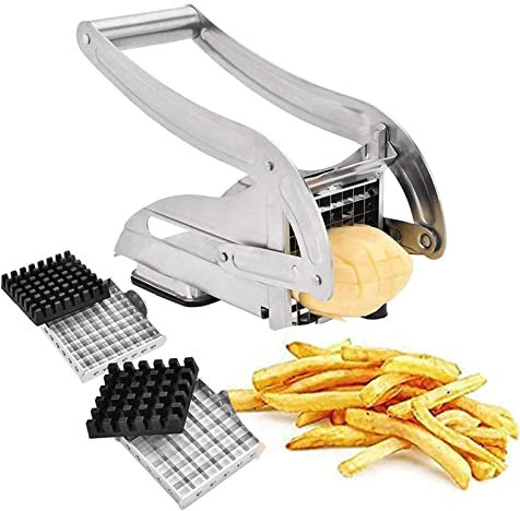 Shovel Taglia Patate Fritte a Bastoncino,tagliapatate Taglia Patate Verdure a Bastoncini Patatine Fritte Stick Lame in Acciaio utensile da Cucina