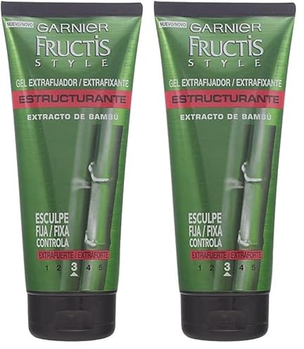 Garnier Fructis Style Gel Estructurante Extra Fuerte - 200 ml (Paquete de 2)