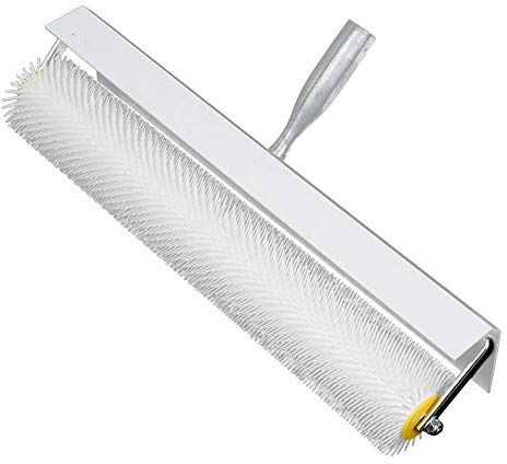 Spike Roller, 19 Inch Spiked Screeding Compound Floor Roller, Latex Self Leveling Roller, Spiked Aeration Roller, Easy to Install