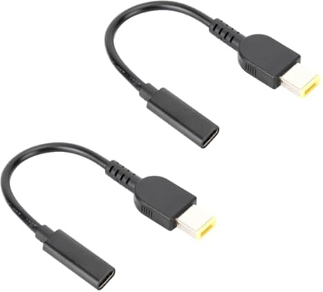 2-teiliges Adapterkabel, Typ-C-Buchse, Ladekabel, Stecker, Adapterkabel, Stromladekabel Für Quadratische Mundschnittstelle, 11 Mm X 4,5 Mm