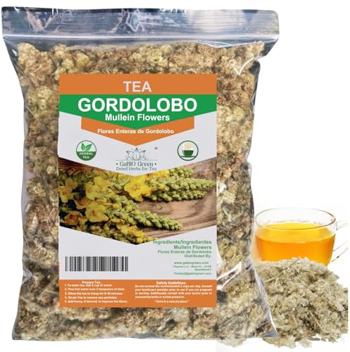 Mullein Flowers Dried | Herbal| GORDOLOBO, Mexican Mullein Flowers (2.1oz)