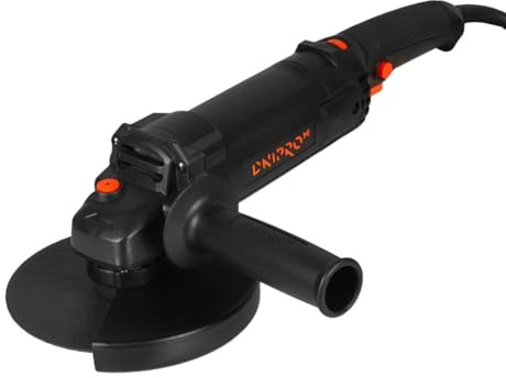 Dnipro-M Amoladora Angular 1600W Disco 150mm, Potencia Constante, 6 Posiciones Velocidad 5500-10500 rpm, Arranque Suave, Cojinetes Antipolvo, Para Corte Metal Hormigón Granito. GL-160SE