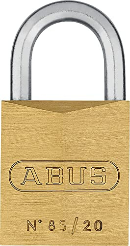 ABUS Vorhängeschloss Messing 85/20 gl.-0135 - gleichschließend - für Kellertüren, Schuppen u. v. m. - wetterfest - gehärteter Stahlbügel - ABUS-Sicherheitslevel 4
