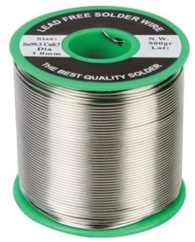 VS-ELECTRONIC - 420249 Lötdraht, 1 mm, 500 g, bleifrei, 99.3 Prozent SN - 0.7 Prozent CN SOLD500GLF