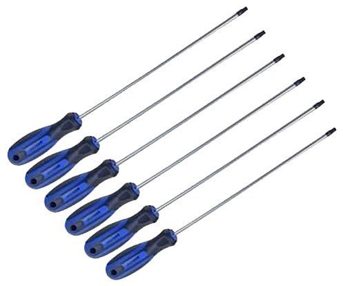 Bergen 6PC EXTRA LONG STAR TORX SCREWDRIVERS 250mm B1520 by Bergen