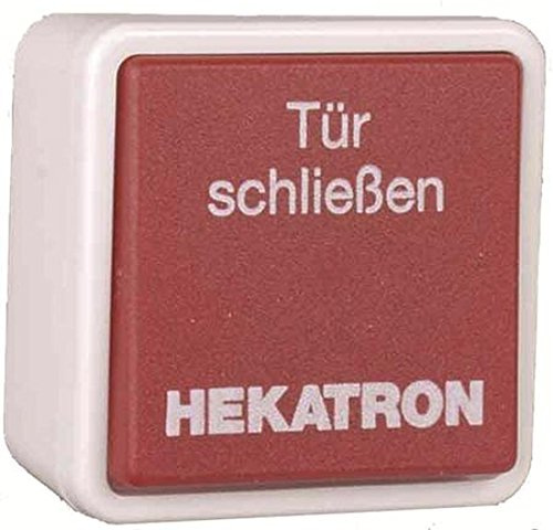 Hekatron Handauslösetaster AP/UP HAT02 Gehäuse weiß Wippe rot IP20