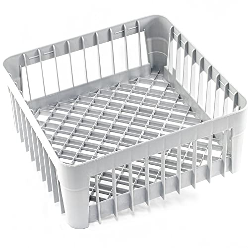 Gastronette Cesto universal para fregadero, cesta para cubiertos pequeños, gastronomía, apto lavavajillas, polipropileno, 35 x 35 cm, malla fina, ampliable, morado