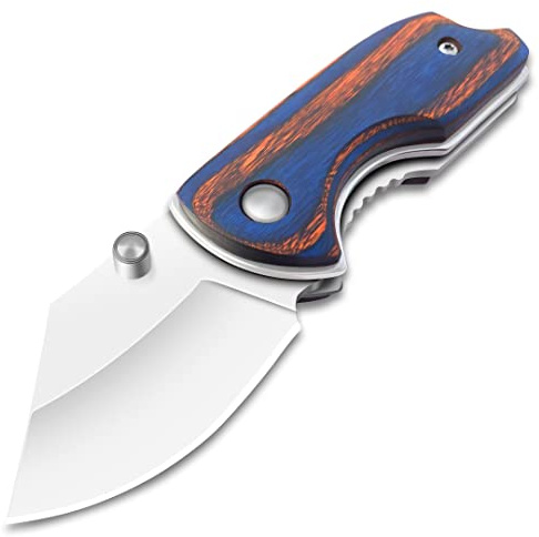 Eil Mycket vass utomhuskniv, enhandskniv, mini, liten, EDC, fickkniv, skruvmejsel, perfekt jaktkniv, kniv i rostfritt stål, för jakt, camping, fält-överlevnad