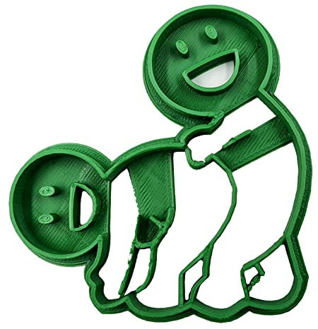 Plastic Jewels - Tagliabiscotti Scherzoso per Adulti - Design Intrigante per Feste Piccanti (Nubilato, Celibato) con due persone che fanno sesso da dietro