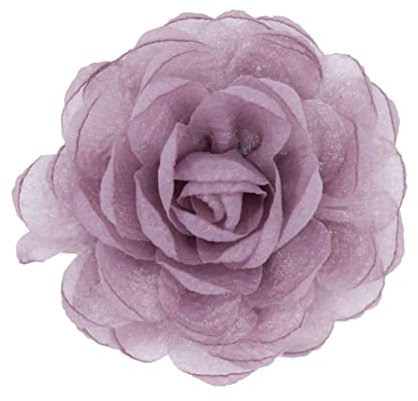KABELIF Süß Damen Blumen Brosche, Ansteckblume, Blume Haarspange, Haarclip Blume, Rosen Haarnadeln Haarschmuck für Mädchen Frauen Party Strand Hochzeit (Lila)