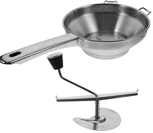 YARNOW 1 Pc Triturador De Acero Inoxidable Fabricante De Puré De Patatas Pasapurés Inoxidable Tomates En Rama Triturador De Patatas Machacador De Papas Pequeña Molinillo De Mano