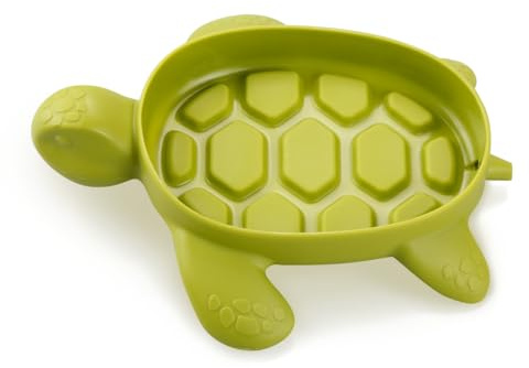 Luckious PP Plastic Cute Turtle Soap Dish - Adorable Bathroom Accessory for Shower Bathroom Bathtub Kitchen