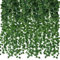 20 Pezzi Ghirlanda Edera Artificiale Finta, 6,9 Piedi Vines Piante Finte, Ghirlande di Piante di Finte Sospese, Edera Finta Pianta Artificiale Rampicante Ghirlanda, Edera Finta Decorazioni per Casa