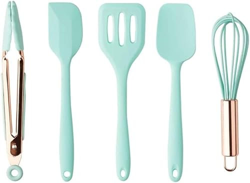 Küchenset, Kochwerkzeug, Küchenutensilien-Set, Spatel, Kochutensilien-Set, Premium-Silikon-Utensilien-Set, Wender, Zange, Spatel, Suppenlöffel, Antihaft-Schaufel, Ölpinsel, Küchenwerkzeug, Dropship (F