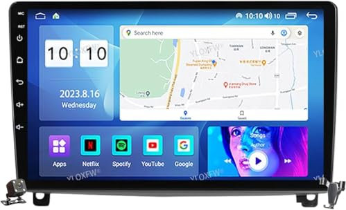 Lettori autoradio 2 DIN Android 12 Radio con 4G 5G WiFi DSP SWC Carplay per Peugeot 407 2004-2011 Navigazione satellitare GPS 9'' Lettore Video multimediale MP5 Ricevitore FM BT, M100S