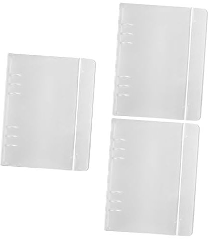 Lurrose 3St Ordner fürs Büro Aktentaschen erweiterbar Poly-Cover-Ordner durchsichtige Ordnerabdeckungen pp-Dateiordner büroradio offic ordner mit gummiband Aktenbürobedarf Aktenordner