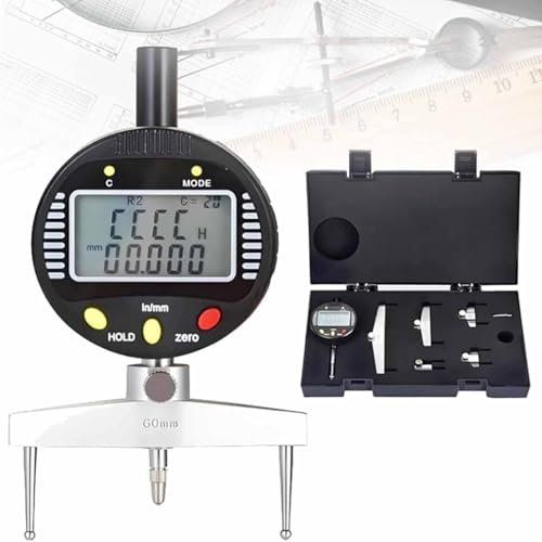 Jauge de rayon à cadran numérique – Indicateur électronique de rayon de haute précision de 5 à 700 mm avec 5 mâchoires de mesure interchangeables pour outil de mesure de rayon intérieur, extérieur et
