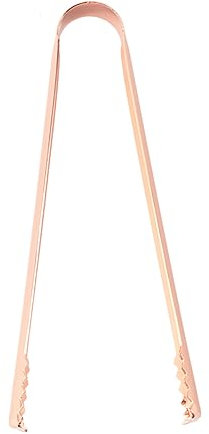 Alipis Ice Tongs and Stainless Steel Food Folder 2pcs Rose Gold 304 Stainless Steel Bread Clip Serving Tong for Kitchen Bar Home Use