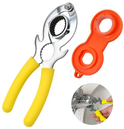 GOLD DEER 2Pcs Faucet Aerator Removal Wrench,Faucet Bubbler Wrench Kit,Installing Faucet Tool for Kitchen & Bathroom Repair,Faucet Aerator Disassembly Wrench Tool for Kitchen Sink Bathroom Tap Aerator