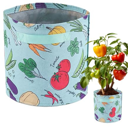 Generisch Sacs de culture de pommes de terre - Récipients épais - Sacs de drainage pour pommes de terre, carottes, oignons, tomates dans le jardin, balcon, terrasse, intérieur, abri extérieur, serre