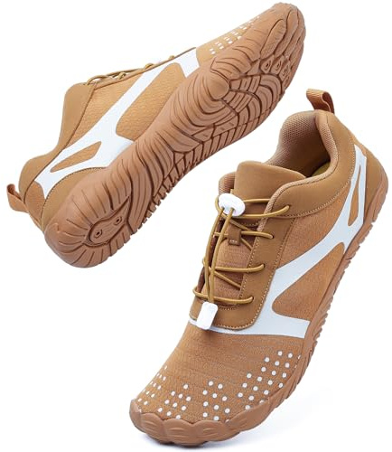 DimaiGlobal Chaussures de Trail Running Homme Femme Chaussures de Sport Outdoor & Indoor Gym Fitness Randonnée Escalade et Aquatiques Marche Barefoot Chaussures Minimalistes 44EU Kaki