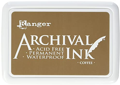 Ranger AIP-31451 Coffee Archiv-Stempelkissen, Braun, c1